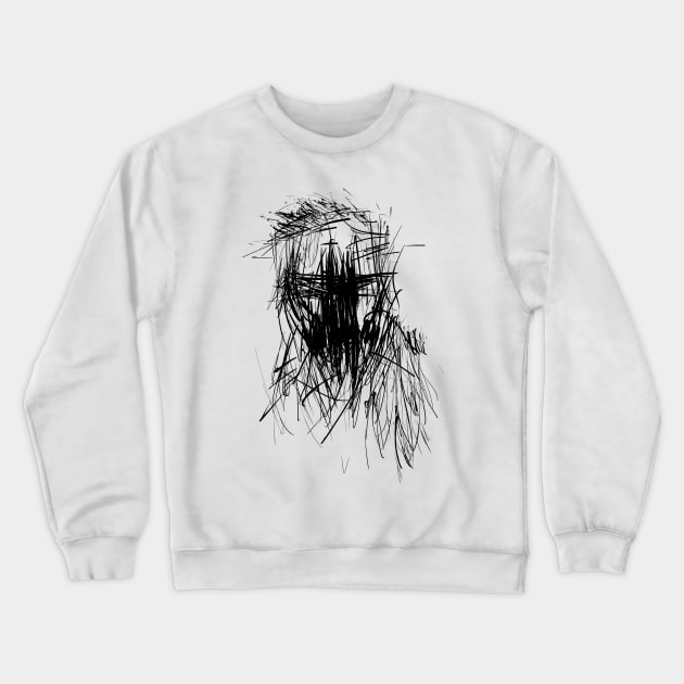 horror face Crewneck Sweatshirt by Nikokosmos